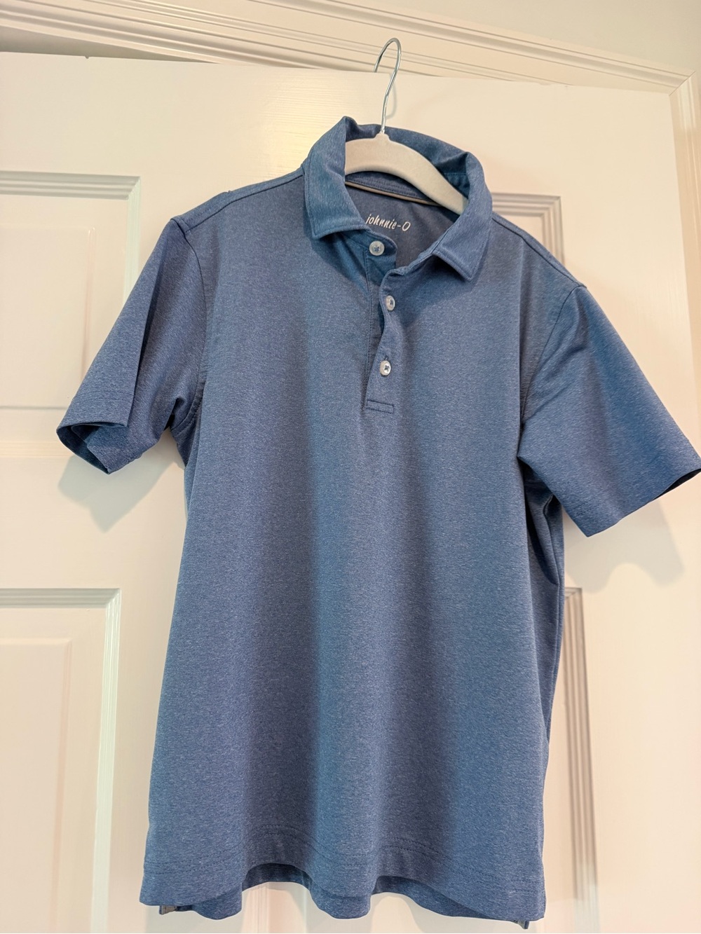 johnnie-O Boys Size 8 Blue Performance Polo Shirt
